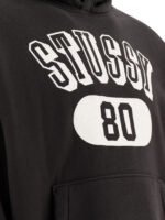 "Stüssy" hoodie homme noir Relaxed 80 en coton mélangé – Image 4