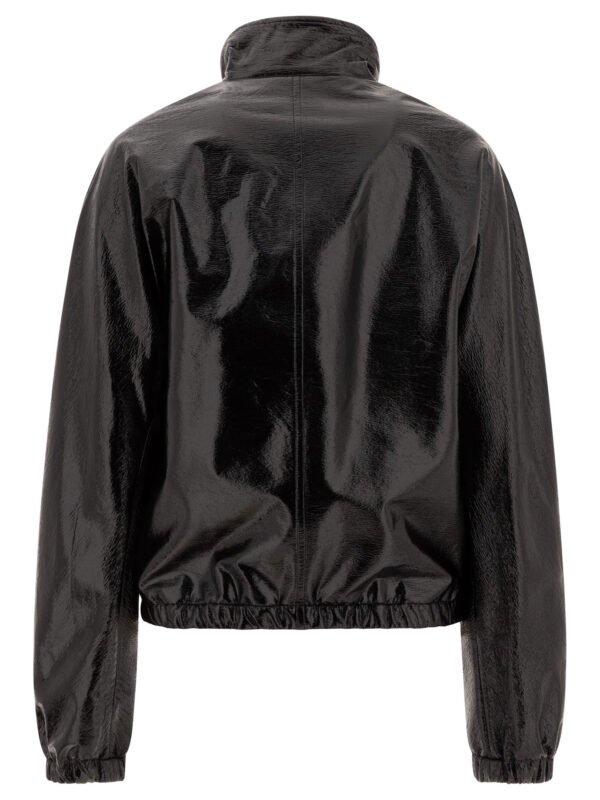 "Courrèges" veste femme noire en viscose technique – Image 2