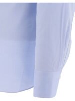 "Borriello" chemise Idro homme bleu clair en coton coupe classique – Image 4
