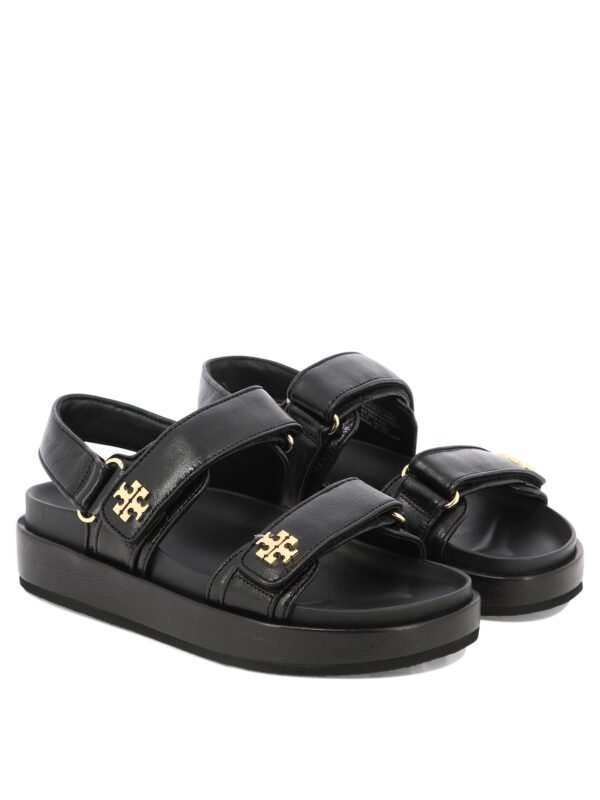 "Tory Burch" sandales femme noires en cuir – Image 2