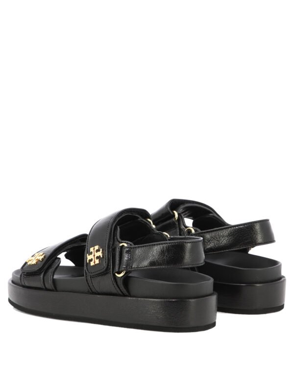"Tory Burch" sandales femme noires en cuir – Image 4