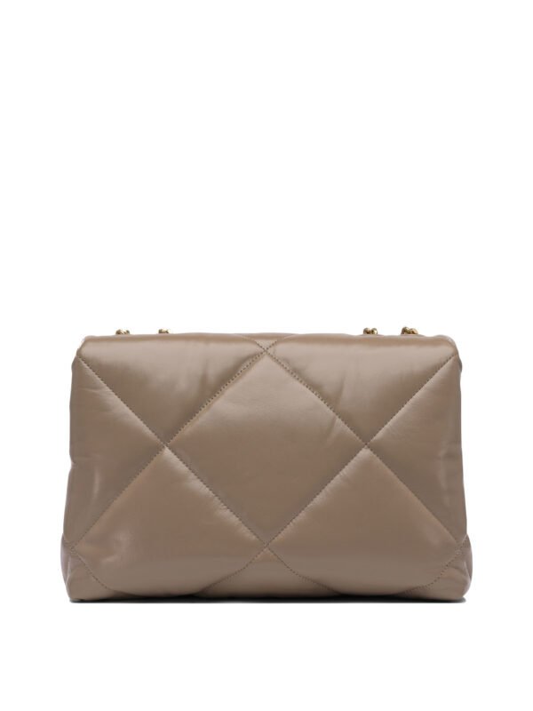 "Tory Burch" sac porté épaule femme beige en cuir – Image 3