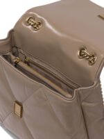 "Tory Burch" sac porté épaule femme beige en cuir – Image 5