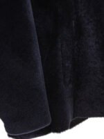 "B&W" manteau femme noir en peau d’agneau coupe regular - Image 4