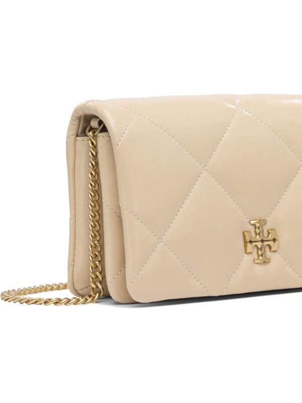 "Tory Burch" sac bandoulière beige en cuir pour femme – Image 4