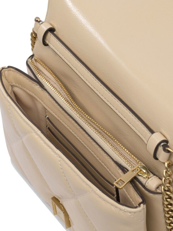 "Tory Burch" sac bandoulière beige en cuir pour femme – Image 5