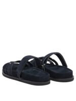 "Tory Burch" sandales femme bleues en suède – Image 4