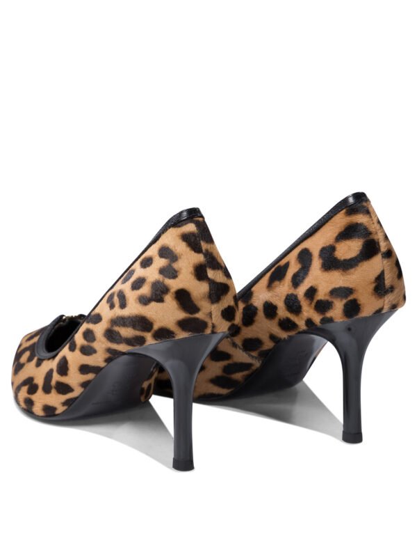 "Tory Burch" chaussures à talons femme marron imprimé léopard en cuir de veau – Image 4