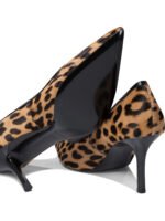 "Tory Burch" chaussures à talons femme marron imprimé léopard en cuir de veau – Image 5