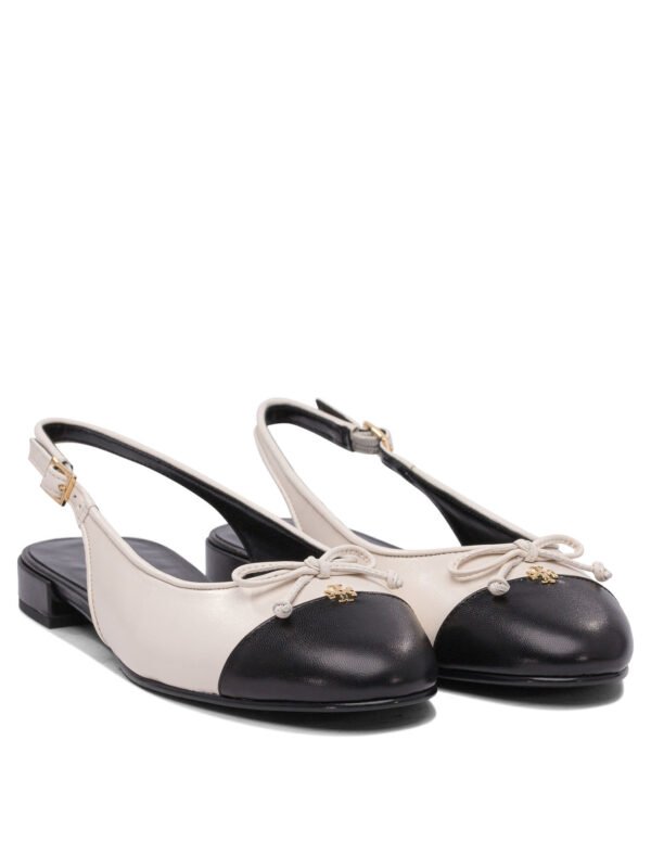 "Tory Burch" chaussures à talons femme blanches en cuir – Image 2