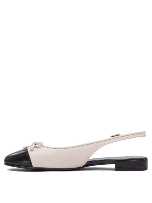 "Tory Burch" chaussures à talons femme blanches en cuir – Image 3