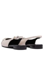 "Tory Burch" chaussures à talons femme blanches en cuir – Image 4