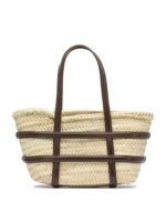 "Tory Burch" Sac à main femme beige en raphia – Image 3