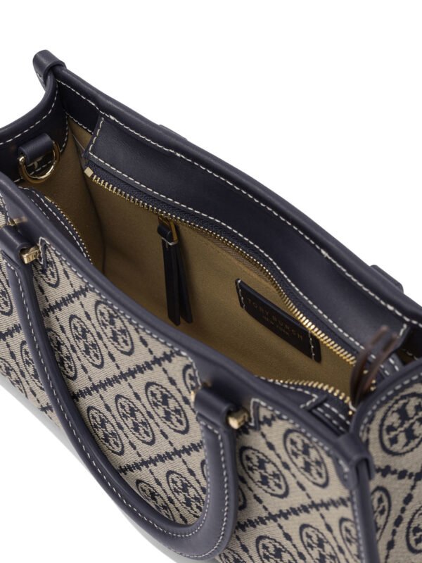 "Tory Burch" sac à main gris coton femme – Image 5