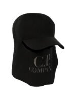 "C.P. Company" cagoule casquette homme en laine mérinos extrafine noire - Image 2