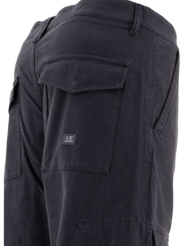 "C.P. Company" pantalon cargo Ottoman homme bleu nuit en coton coupe regular – Image 4