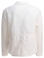 "C.P. Company" surchemise homme blanche en coton et lin – Image 2