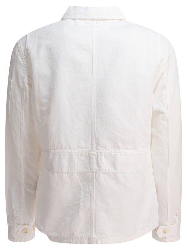 "C.P. Company" surchemise homme blanche en coton et lin – Image 2