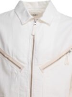 "C.P. Company" surchemise homme blanche en coton et lin – Image 4