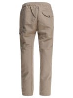 "C.P. Company" pantalon cargo coton et lin homme beige coupe ample – Image 2