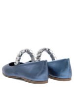 "Casadei" Ballerines femme bleu clair en cuir – Image 4