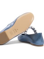 "Casadei" Ballerines femme bleu clair en cuir – Image 5