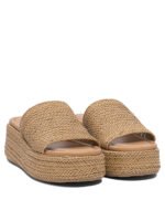 "Casadei" sandales femme beiges en polyuréthane – Image 2