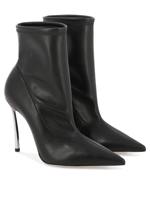 "Casadei" Bottines femme noires en cuir Blade Lab – Image 2