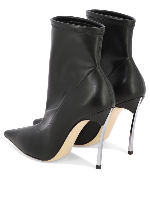 "Casadei" Bottines femme noires en cuir Blade Lab – Image 4