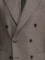 "Tagliatore" blazer homme gris en soie et laine – Image 3