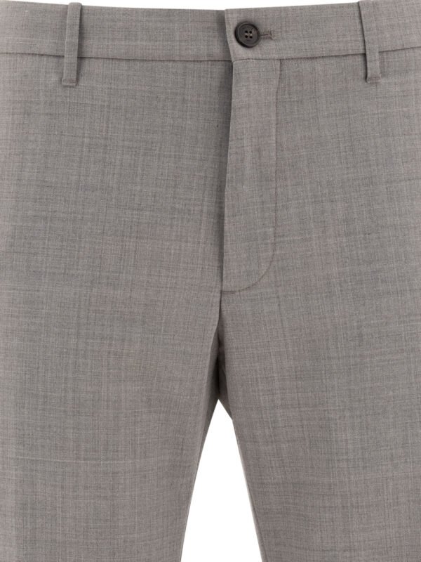 "Incotex" pantalon homme gris en polyester coupe regular – Image 3