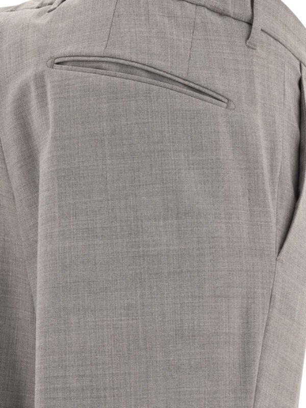 "Incotex" pantalon homme gris en polyester coupe regular – Image 4