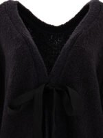 "Cecilie Bahnsen" cardigan noir en laine mérinos coupe oversize pour femme – Image 3