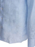 "Borriello" chemise homme bleu clair en lin – Image 4