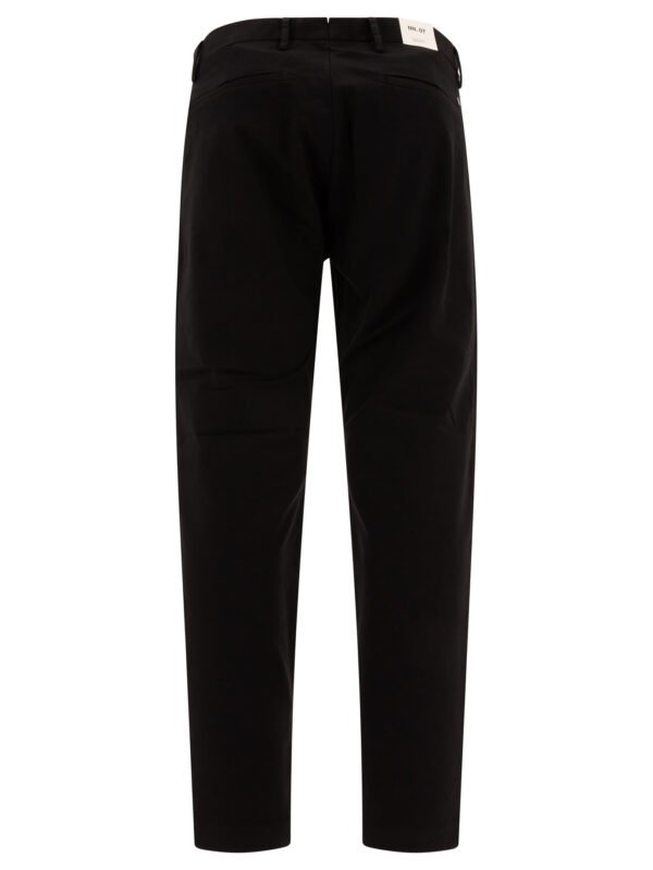 "NN.07" pantalon Theo homme noir en coton coupe slim taille mi-haute – Image 2