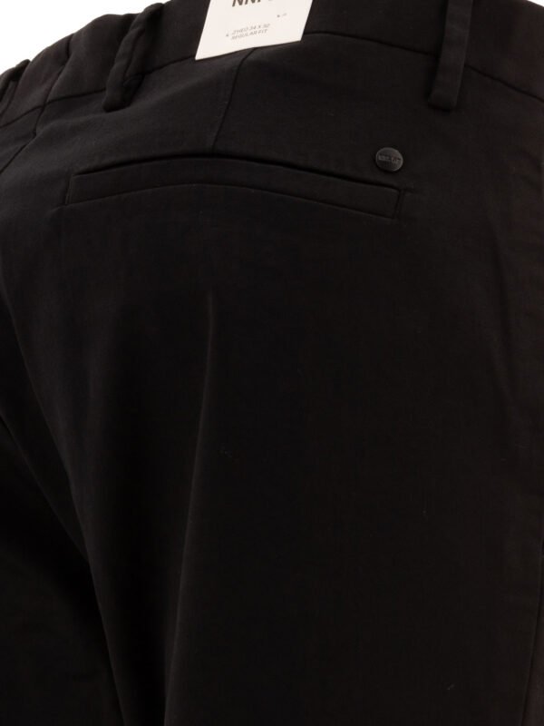 "NN.07" pantalon Theo homme noir en coton coupe slim taille mi-haute – Image 4