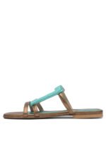 "Elina Linardaki" Sandales bleu clair en cuir pour femme – Image 3