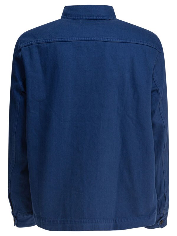 "Alex Mill" surchemise de travail homme bleue en denim – Image 2