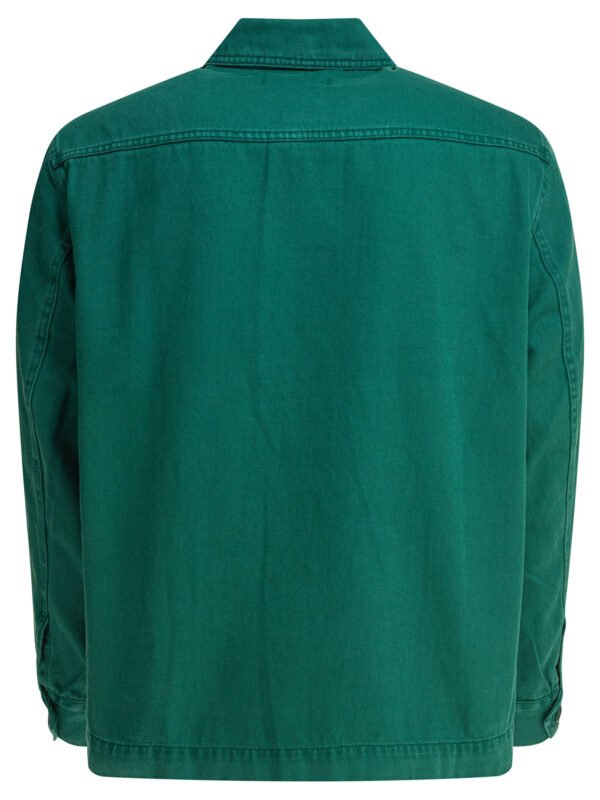 "Alex Mill" surchemise verte en denim de coton coupe regular à manches longues pour homme – Image 2