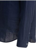 "Alex Mill" chemise homme bleue en lin coupe décontractée – Image 4