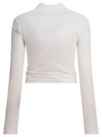 "Courrèges" top femme blanc en coton - Image 2