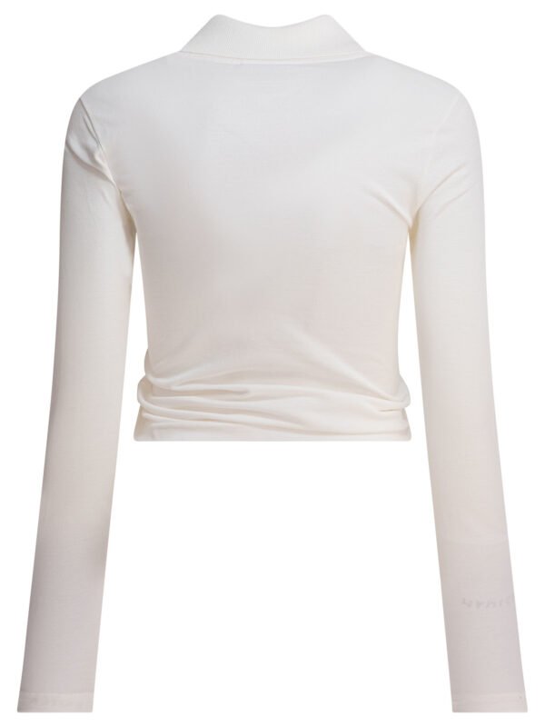 "Courrèges" top femme blanc en coton - Image 2