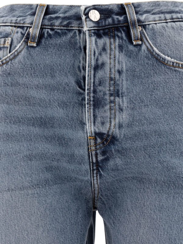 "Toteme" jeans femme bleu en denim de coton biologique – Image 3