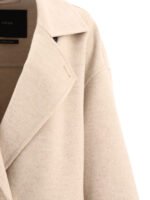 "Max Mara Atelier" Manteau femme beige en cachemire coupe regular – Image 3