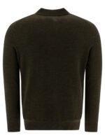 "NN.07" Polo zippé homme vert en laine coupe regular – Image 2