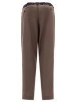 "Sacai" Pantalon homme marron en polyester et laine coupe regular - Image 2