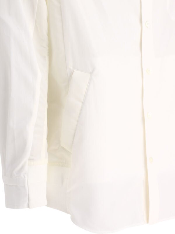 "Sacai" Chemise homme blanche en polyester - Image 4