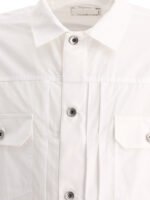 "Sacai" Chemise homme blanche en coton coupe standard - Image 3