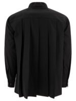 "Sacai" chemise homme noire avec poche en polyester et coton - Image 2
