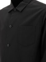 "Sacai" chemise homme noire avec poche en polyester et coton - Image 4